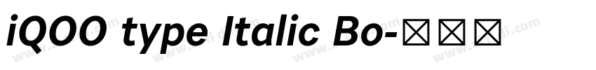 iQOO type Italic Bo字体转换